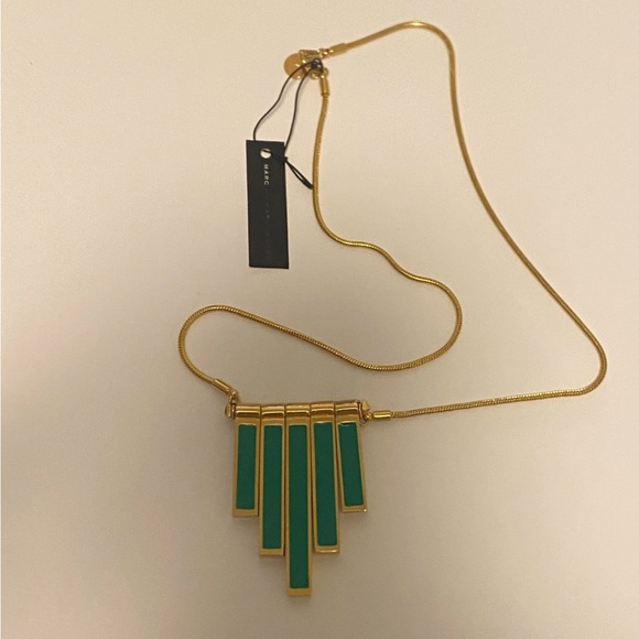 NWT Marc By Marc Jacobs Green & Gold Necklace - Picture 7 of 13